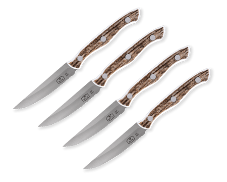 4 Piece Steak Knife Set, Elk