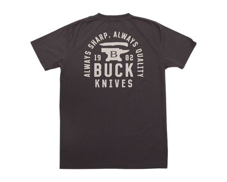 Charcoal Stacked Logo T-Shirt