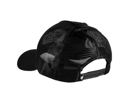 Buck Embroidered Logo Trucker Hat - Black